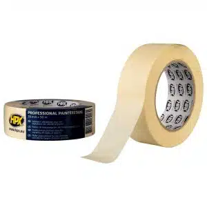 Afplakband 60°C - wit crème 38mm x 50M
