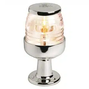 Ankerlicht RVS groot op voet (Bay15D), 12V, 85 mm, 165 mm