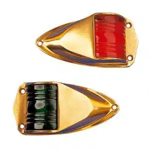 Bak- & stuurboord messing - per paar