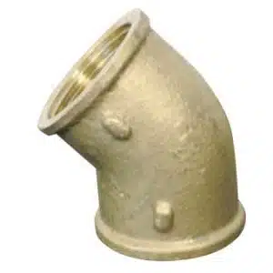 Bocht 45 graden 2x binnendraad 1.1/2