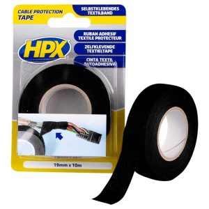 Cable protection tape - zwart 19mm x 10M