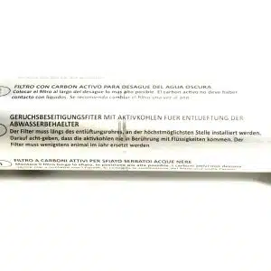 Carbon filter voor vuilwatertank