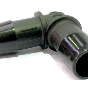 Connector 90° 10mm Zwart