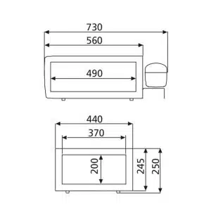 Coolmatic koellade cd30 zwart
