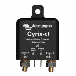 Cyrix-ct intelligent combiner, 12V / 24V, 120A, 46 x 46 x 80