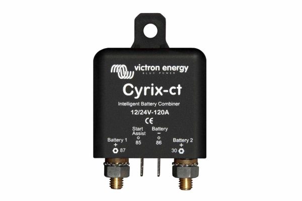 Cyrix-ct intelligent combiner, 12V / 24V, 120A, 46 x 46 x 80
