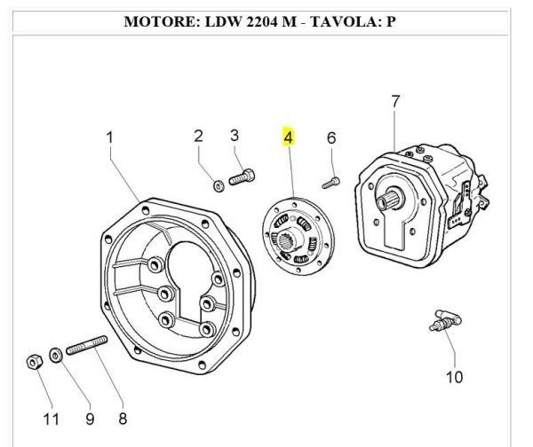 Demperplaat LDW2204M 151,5 max 170NM