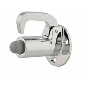 Deurbuffer met valhaak 50mm, messing verchroomd #73