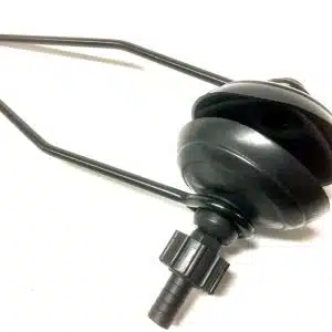 Doorspoelklem rubber rond MET ADAPTER, voor Buitenboordmotor