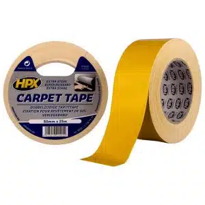 Dubbelzijdige tapijttape - wit, 50mmx25M
