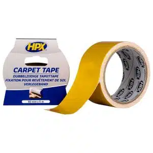 Dubbelzijdige tapijttape - wit, 50mmx5M