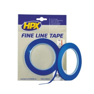 Fine line tape - blauw 9mm x 33m