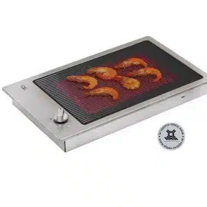 Flush mount electronische grillplaat uit RVS