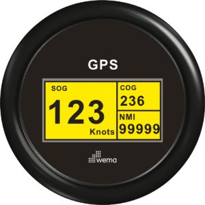 GPS speedometer digitaal zwart