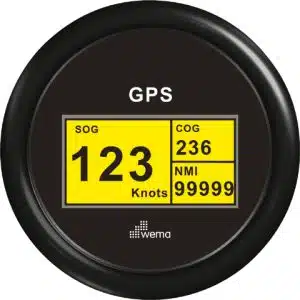 GPS speedometer digitaal zwart
