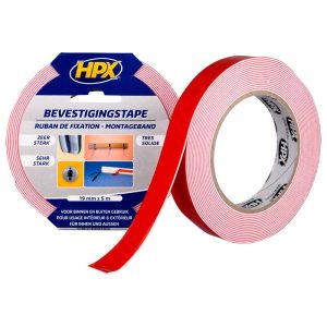 HPX Mirror mounting tape - wit 19mm x 5M