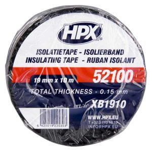 HPX PVC Isolatietape VDE - zwart 19mm x 20M