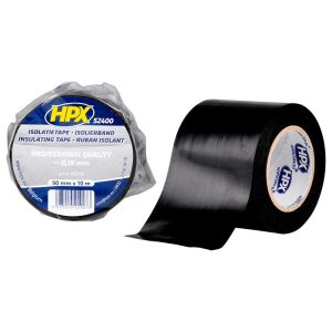 HPX PVC isolatietape - zwart 50mm x 10m