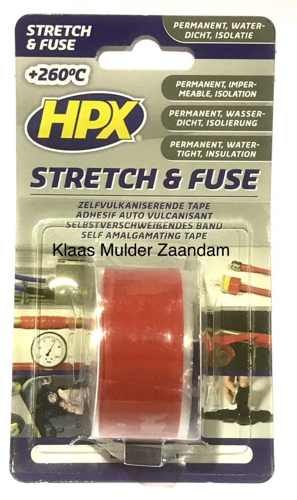 HPX Stretch and Fuse Reddingstape - 25mm x 3M, rood