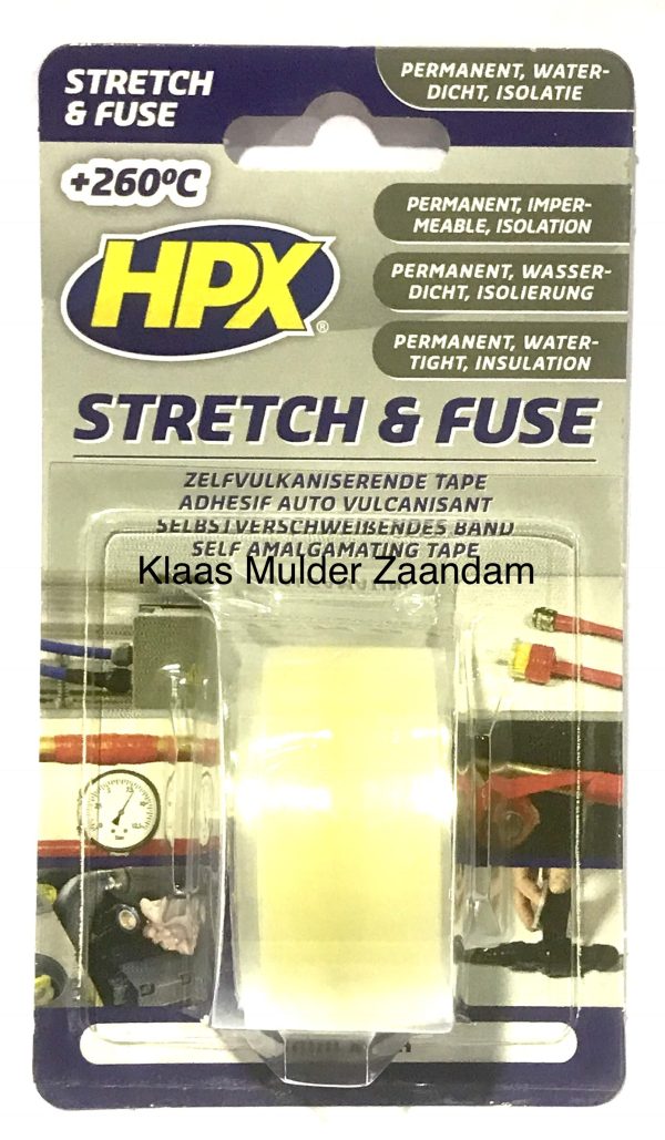 HPX Stretch and Fuse Reddingstape - 25mm x 3M, transparant