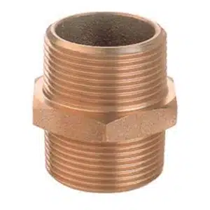 Hollex Dubbele nippel brons 3/4"