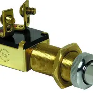 Inbouw drukknop Chroom