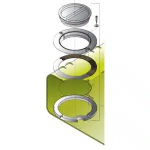 Inspectiedekselkit voor vaste WTIKIT