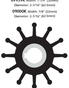 JMP 7172K-01 Impeller 09000K-SHW