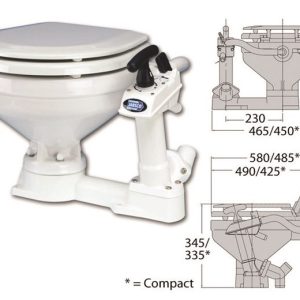 Jabsco Toilet Regular handbediend / grote pot