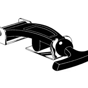 Kapvastzetter Rubber RVS