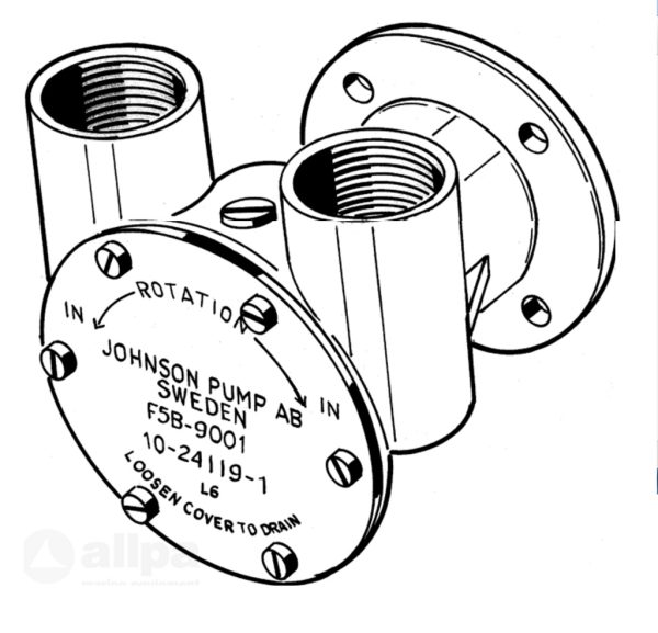 Koelwaterpomp Flensmontage F5B-9