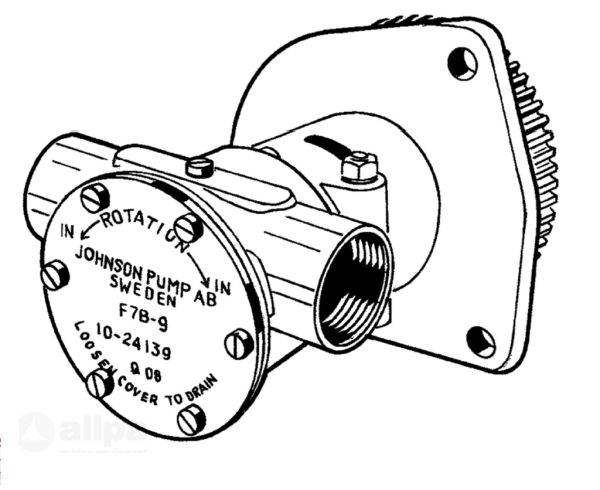 Koelwaterpomp Flensmontage F7B-9