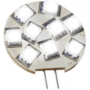 LED 10x, G4 zij 10-30V, 2,4W