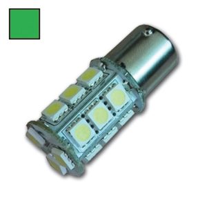 LED Bay15D 10-30V / 3,2W groen 18 LEDS