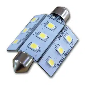 LED Festoon 10-30V / 2,0W warm wit 9 LEDS 42 mm