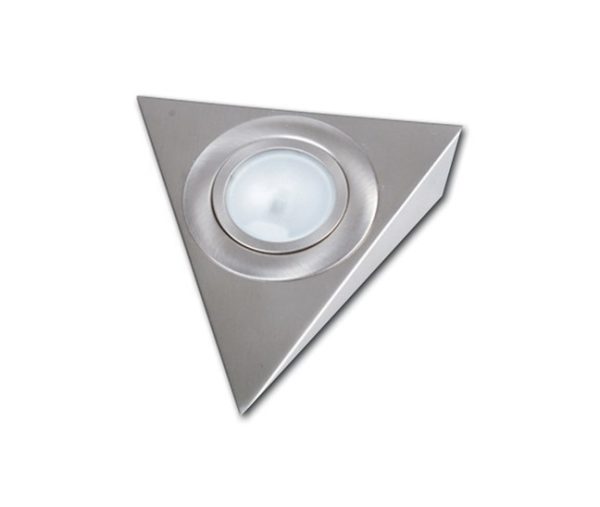 LED Opbouwspot rvs Triangel 10-30V 1,6W ww