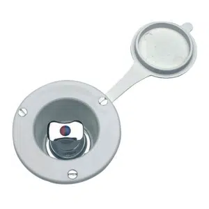 Mengkraan flush inbouw wit Ø94mm