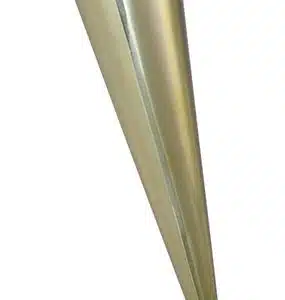 Messing Hoorn Recht met ketting 35cm