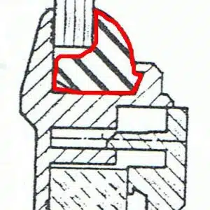 Meter rubber profiel zwart PR4292