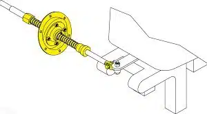Motorbun 15° montageset