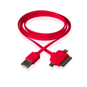 Outdoor Tech CALAMARI Red - 3 in 1 USB