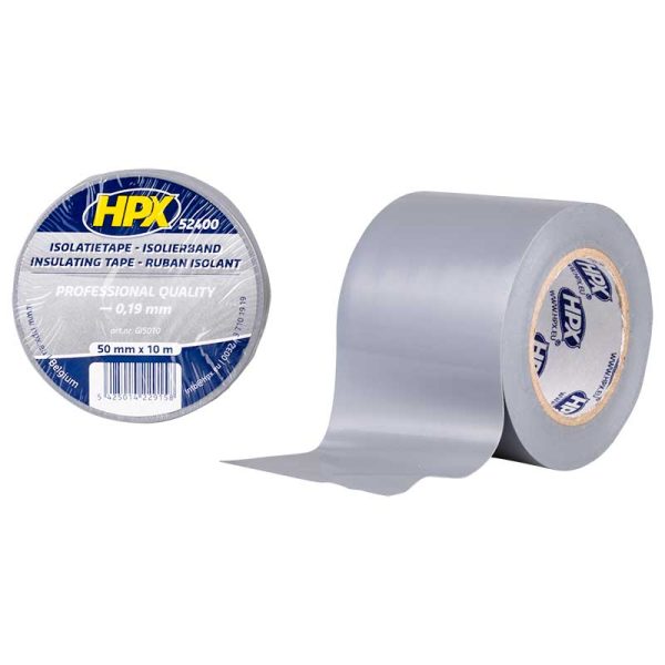 PVC isolatietape - grijs 50mm x 10m