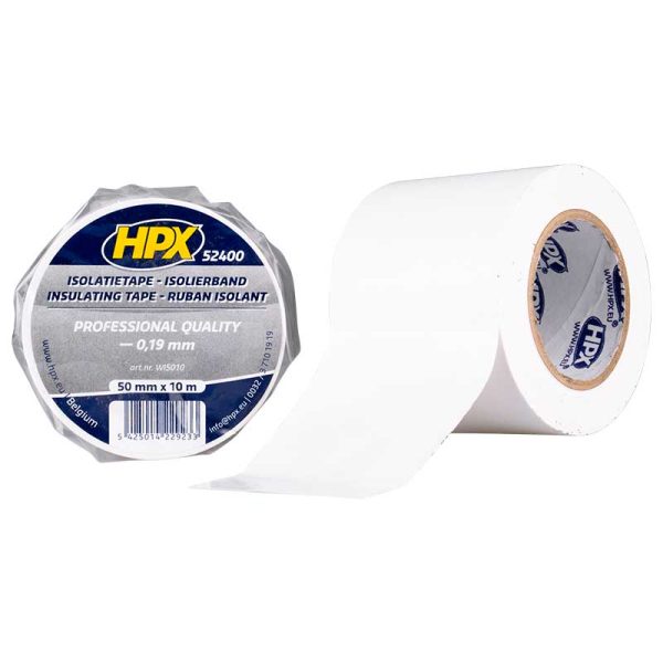 PVC isolatietape - wit 50mm x 10m