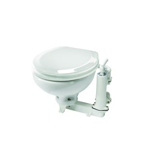 RM69 Toilet Grote pot met wit houten zitting