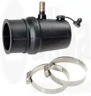 Rubber flexibel binnenlager voor polyester koker Ø30mm met waterinlaat.