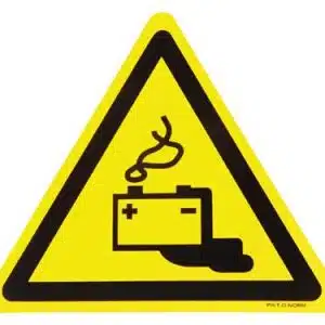 STICKER ACCU (DAMPEN) 10CM