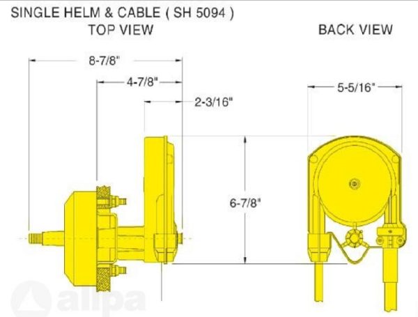 Safe-T "QC" Stuursysteem * met kop+kabel 13'+montageset