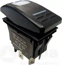 Schakelaar met LED-indicator 6-pol. (ON) - OFF - (ON)