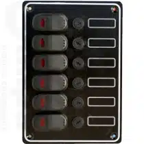 Schakelpaneel 12V waterdicht met LED-indicators