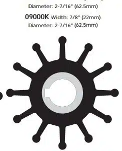 Sherwood impeller 09959-SHW